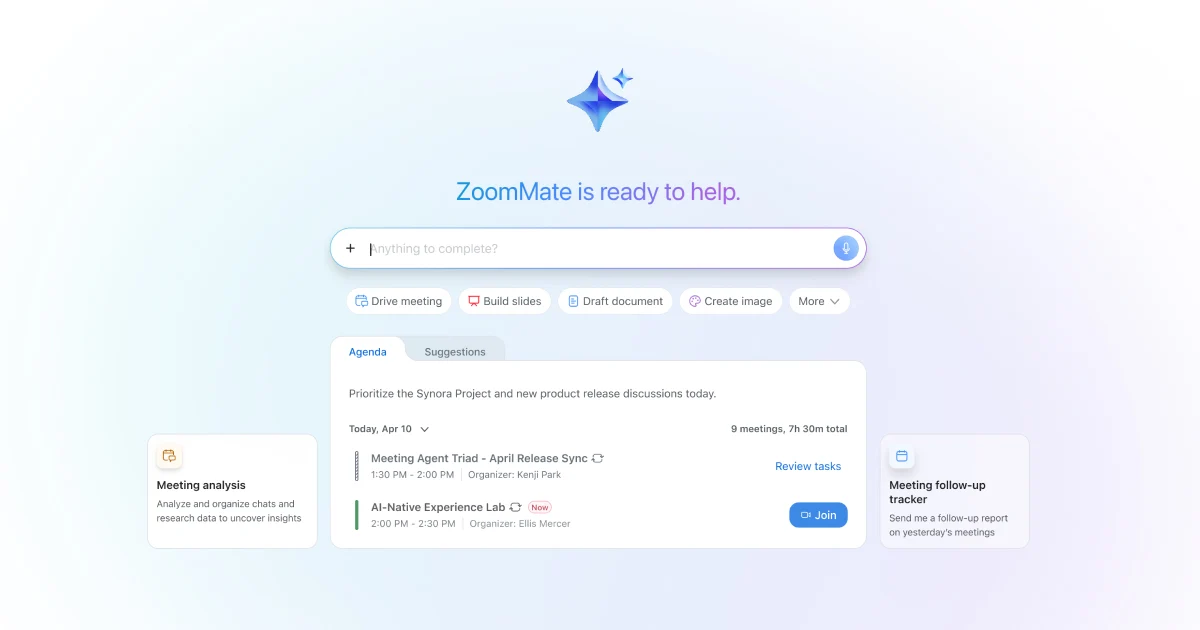 Zoom AI Companion (now ZoomMate)