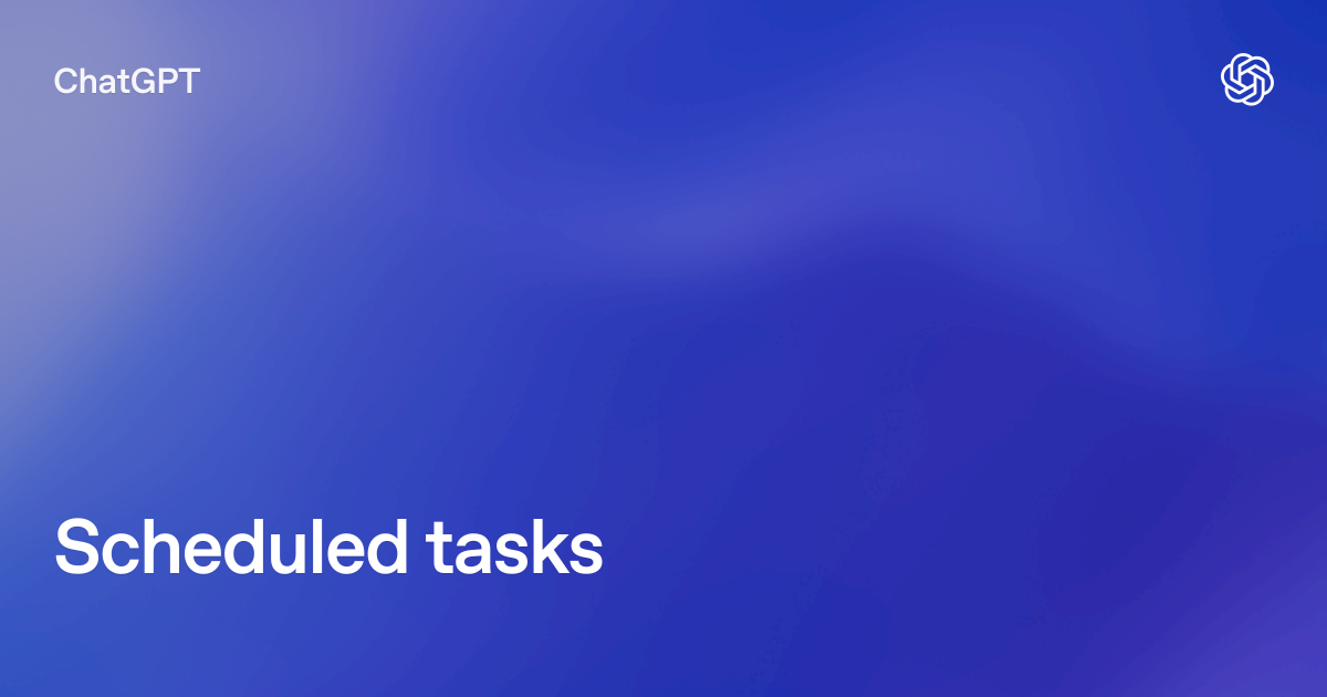 ChatGPT Tasks